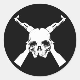 Kommen Sie sie erhalten Runder Aufkleber