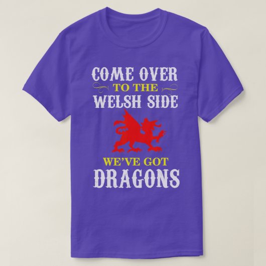 Kommen Sie über den walisischen Wales Dragon T-Shirt (Design vorne)