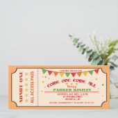 Kommen Sie und kommen Sie alle Einladung (Stehend Vorderseite)