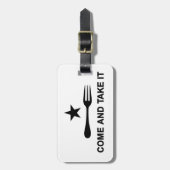 Kommen Sie und nehmen Sie es Gabel Gepäckanhänger (Vorderseite vertikal)