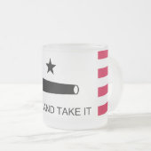 Kommen Sie und nehmen Sie es Mattierte Bier-Tasse Mattglastasse (VorderseiteRechts)