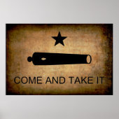 KOMMEN SIE UND NEHMEN SIE ES! TEXAS FLAG 1835 POSTER (Vorne)