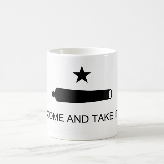 Kommen Sie und nehmen Sie es Texas Flag Schlacht v Kaffeetasse (Mittel)