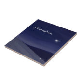 Kommen Sie und sehen Sie Weihnachten Keramik Tile Fliese (Seite)