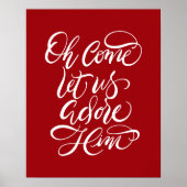 Kommen Sie uns Adore Gelassen, Ihm die Pinselkalli Poster (Vorne)