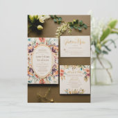 "Kommen Sie uns bei einer unvergesslichen Feier be Einladung (Stehend Vorderseite)