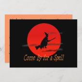 Kommen Sie vorbei für eine Zaubereinladung Einladung (Vorne/Hinten)