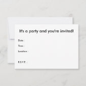 kommen Sie wie Sie sind: Comic-Sprechblase Einladung (Rückseite)