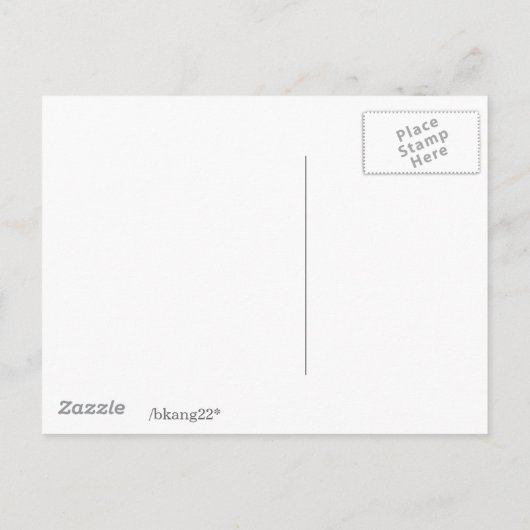 Kommen Sie zu einem neuen Ort... Ankündigungspostkarte (Rückseite)