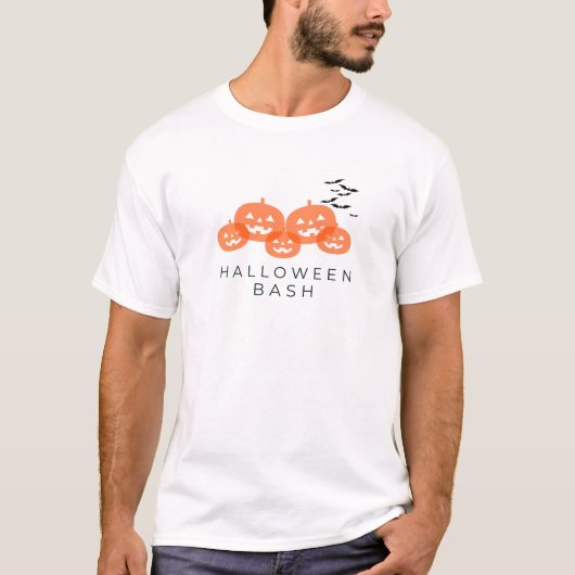 Kommen Sie zu einem Spooktacular Halloween Bash!" T-Shirt (Vorderseite)