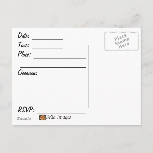 KOMMEN SIE ZU EINER FIESTA!!! - Einladung auf Post (Rückseite)