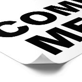 Kommen Sie zu mir Poster (Ecke)