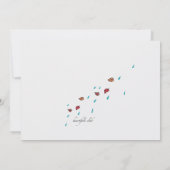 Kommen Sie zu Regen oder zum Schwein Einladung (Rückseite)