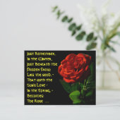 Kommen Sie zu Rose... Postkarte (Stehend Vorderseite)