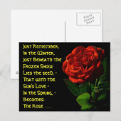 Kommen Sie zu Rose... Postkarte (Vorne/Hinten)