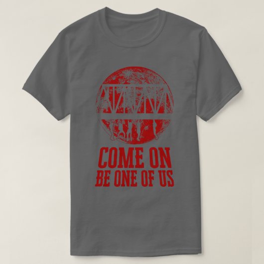Kommen Sie zu uns als Zitat T-Shirt (Design vorne)