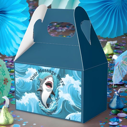 Kommen Sie zu uns für einen bissigen Hai Geschenkschachtel