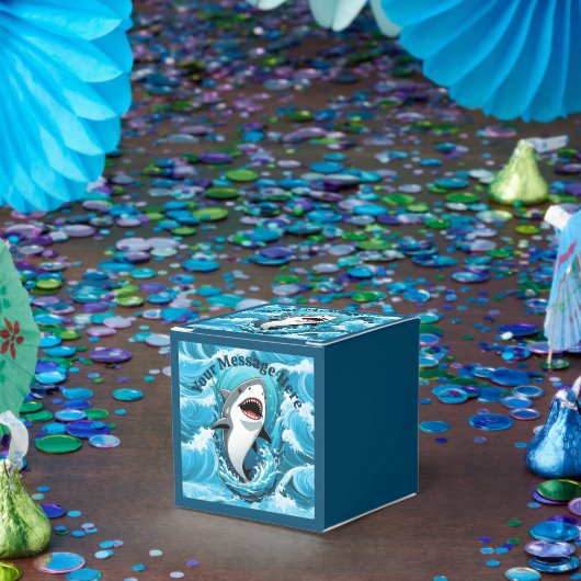 Kommen Sie zu uns für einen bissigen Hai Geschenkschachtel (Party)
