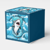 Kommen Sie zu uns für einen bissigen Hai Geschenkschachtel (Vorderseite)