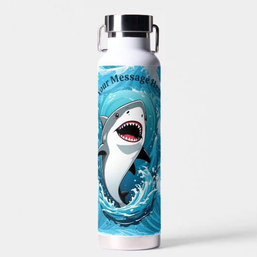 Kommen Sie zu uns für einen bissigen Hai Trinkflasche (Vorne)