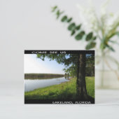 Kommen Sie zu uns, Lakeland FL Postkarte (Stehend Vorderseite)