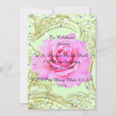 KOMMEN SIE ZU UNSERER TEA-PARTY EINLADUNG ARA-KÜNS (Rückseite)