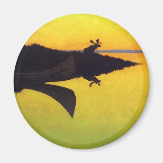 Kommen Sie zum Call ~ Frederic Remington Magnet (Vorne)
