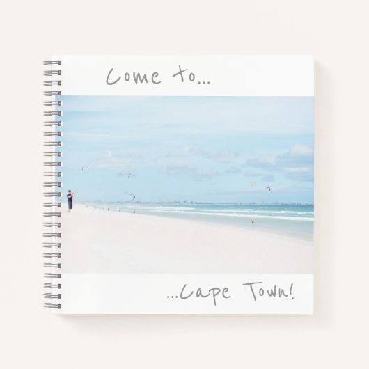 Kommen Sie zum CapTown Beach Notebook Notizblock (Vorderseite)