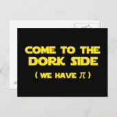 Kommen Sie zum Depp und wir haben Pi Postkarte (Vorne/Hinten)