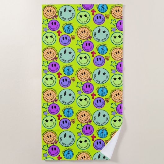 Kommen Sie zum Hafen Lächeln Handtuch (Vorderseite)