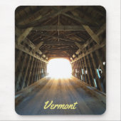 Kommen Sie zum Licht - Vermont Covered Bridge Mousepad (Vorne)
