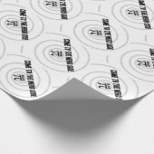 Kommen Sie zum Nerd für Pi Typografy Style Geschenkpapier (Ecke)