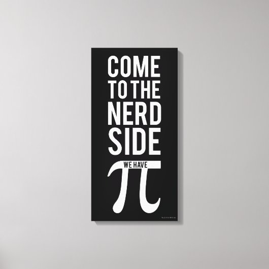 Kommen Sie zum Nerd Leinwanddruck (Vorderseite)