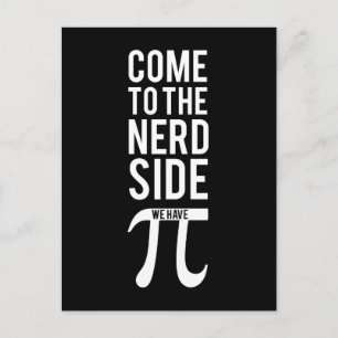 Kommen Sie zum Nerd Postkarte