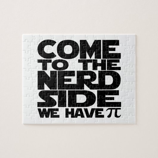 Kommen Sie zum Nerd und wir haben Pi Puzzle (Horizontal)
