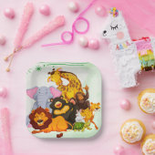 Kommen Sie zum Pack Safari Animal Party Pappteller (Party)