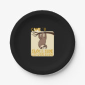 Kommen Sie zum Sloth Side T - Shirt - Funny Sloth  Pappteller (Vorderseite)