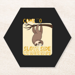 Kommen Sie zum Sloth Side T - Shirt - Funny Sloth  Untersetzer