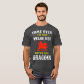 Kommen Sie zum walisischen Wales Dragon T-Shirt (Vorne ganz)