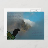 Kommen Sie zur Edge Poem Postkarte (Vorne/Hinten)