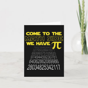 Kommen Sie zur Mathe-Seite, wir haben Pi Funny Pi Karte
