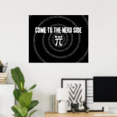 Kommen Sie zur Nerd-Seite für Pi auf Black Poster (Heimbüro)