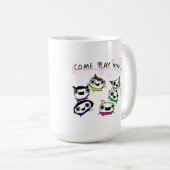 "Kommen Spiel mit uns " Kaffeetasse (VorderseiteRechts)