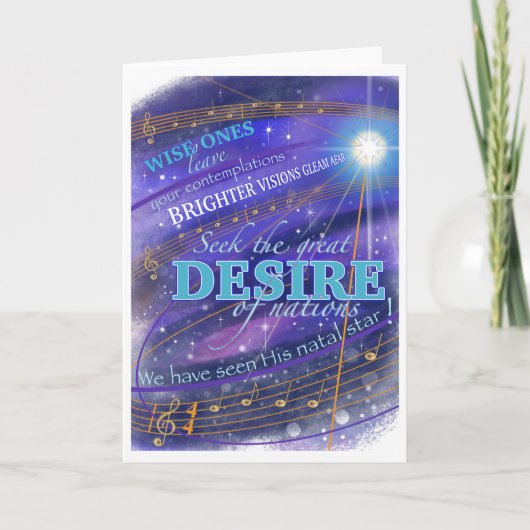 Kommen und anbeten ankündigung (Vorderseite)