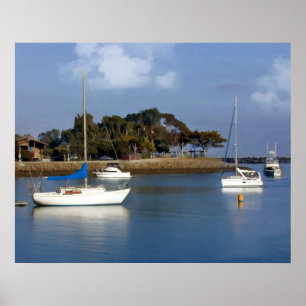 Kommen und Gehen vom Meer Poster