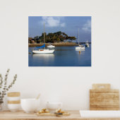 Kommen und Gehen vom Meer Poster (Küche)