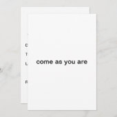 kommen, wie Sie Party Einladung (Vorne/Hinten)