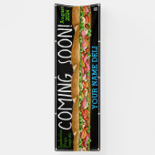 Kommend bald Grand Opening Sandwich Shop Deli Banner (Vertikal)
