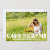 kommend (Jahreszeit) | Schwangerschaftsankündigung Ankündigung (Vorne/Hinten)