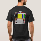 Kommender und gehender Feuer-Motor T-Shirt (Rückseite)